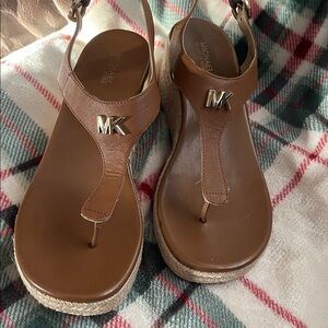 MICHAEL Michael Kors Tan Wedge Sandals